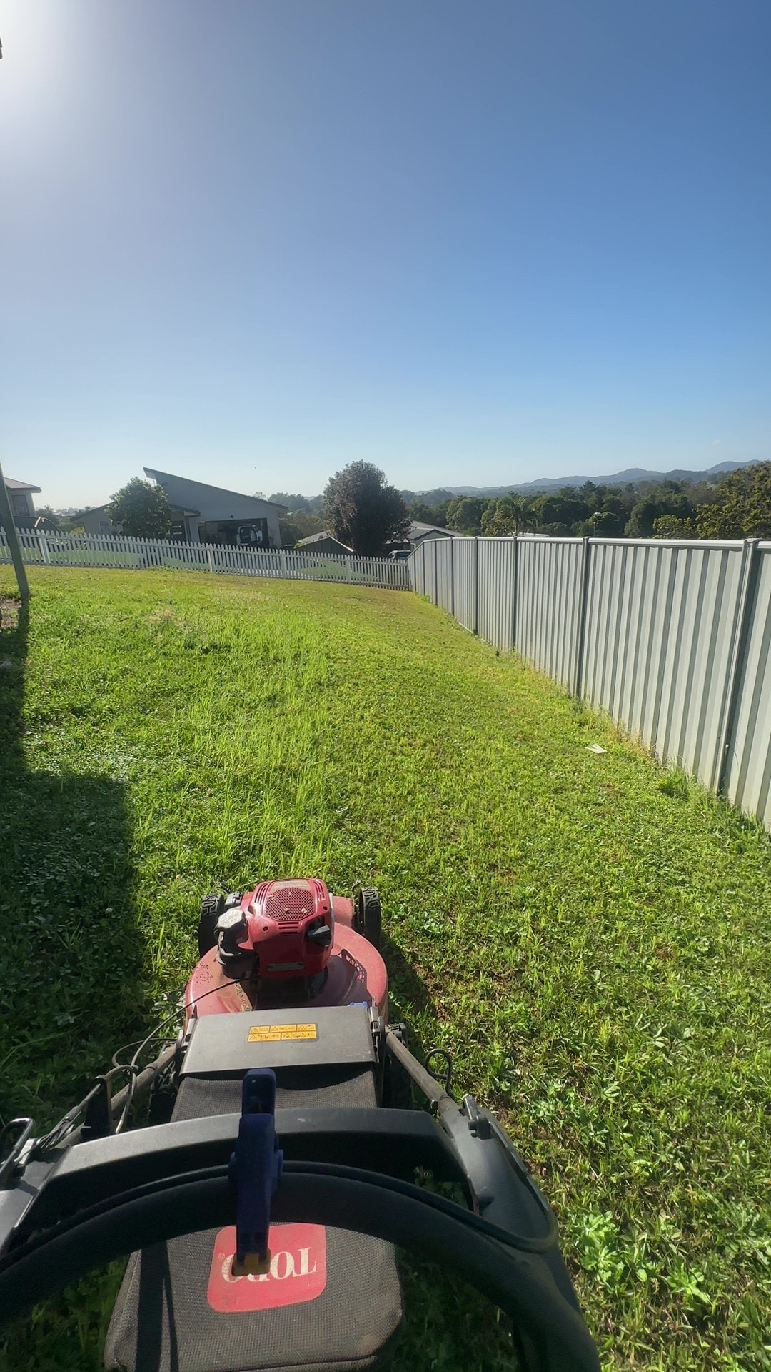 Residential lawn mowing